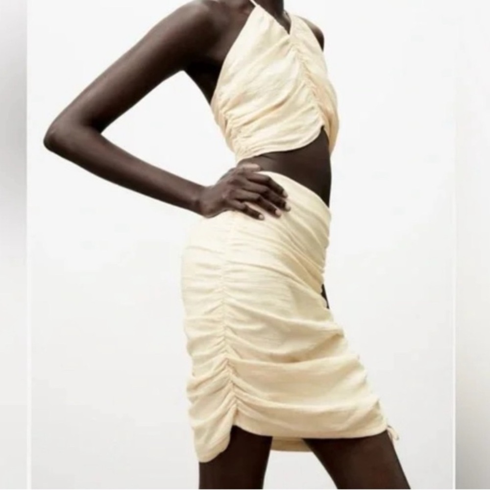 NEW Zara Chic Runched Skirt